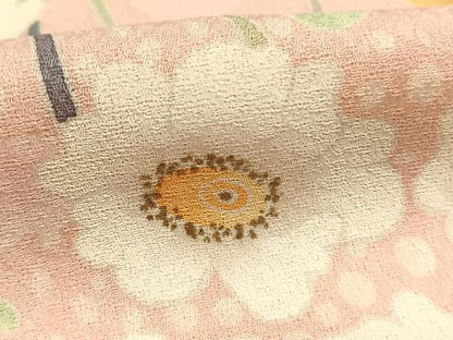 平和屋着物●訪問着　友禅　作家物　枝花文　暈し染め　正絹　逸品　AABI9422fy