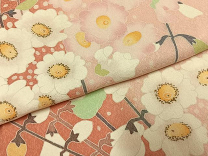 平和屋着物●訪問着　友禅　作家物　枝花文　暈し染め　正絹　逸品　AABI9422fy