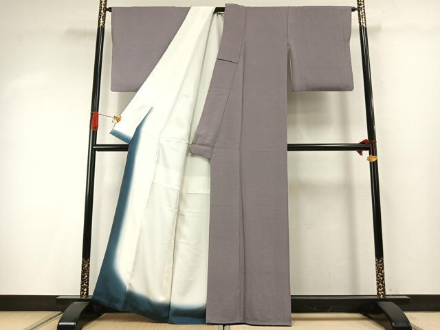 平和屋着物●伝統工芸士 砂川健一　江戸小紋　行儀　反端付き　正絹　逸品　AABI9424fy