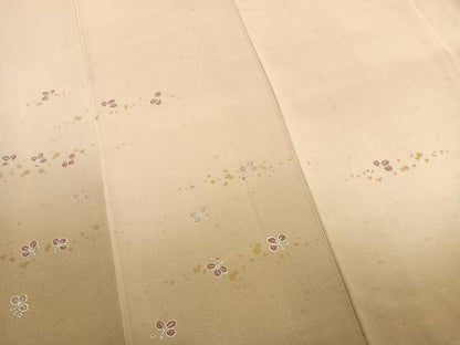 平和屋着物●訪問着　萩文　暈し染め　金銀彩　正絹　逸品　AABI9427fy