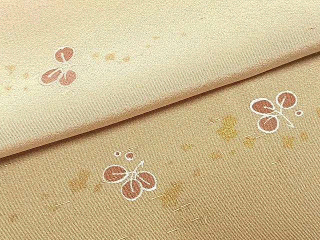 平和屋着物●訪問着　萩文　暈し染め　金銀彩　正絹　逸品　AABI9427fy