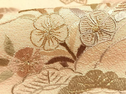 平和屋着物●訪問着　総刺繍　松竹梅　金糸　ロング丈　正絹　逸品　AABI9445fy