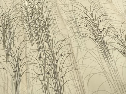 平和屋着物●訪問着　刺繍　草花文　正絹　逸品　未使用　AABI9452fy