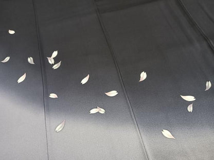 平和屋着物●豪華振袖　舞桜文　暈し染め　正絹　逸品　AABI9453fy