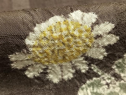 平和屋着物●上質な紬　絞り　草花文　正絹　逸品　AABI9455fy