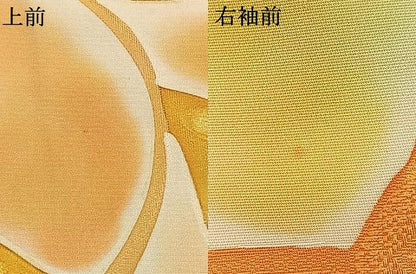 平和屋着物●上質な小紋　地紋起こし　花唐草文　正絹　逸品　AABI9458fy
