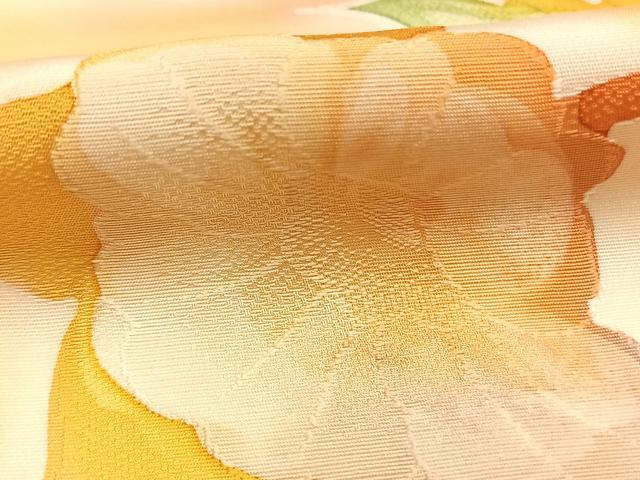 平和屋着物●上質な小紋　地紋起こし　花唐草文　正絹　逸品　AABI9458fy