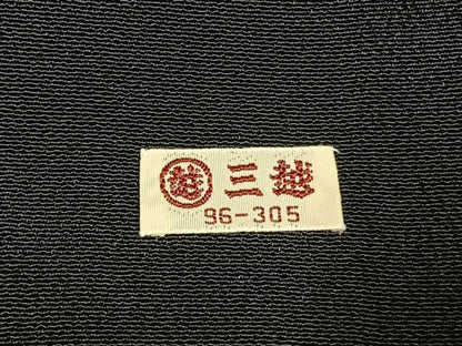 平和屋着物●創業460年・千總　黒留袖　駒刺繍　風景文　暈し染め　金彩　三越扱い　正絹　逸品　AABI9477fy