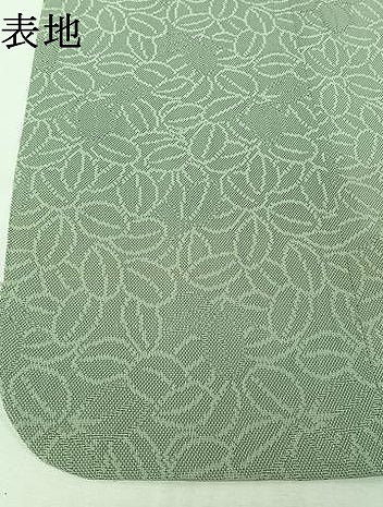 平和屋着物▽道行コート　スリーシーズン　春夏秋　塵除け　葉尽くし紋紗　千草鼠色　正絹　逸品　AABI9522jh
