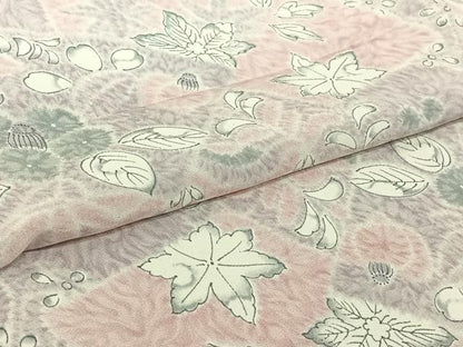 平和屋着物▽上質な小紋　単衣　辻が花　正絹　逸品　AABI9523jh