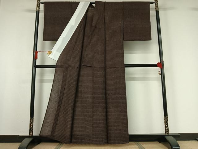 平和屋着物▽小紋　単衣　横段文　AABI9525jh