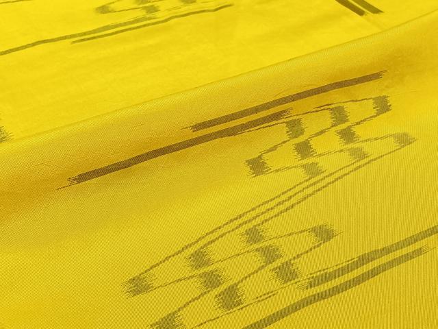 平和屋着物▽上質な紬　単衣　琉球絣　正絹　逸品　AABI9528jh