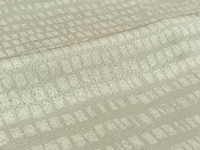 平和屋着物▽上質な小紋　単衣　幾何学文様　正絹　逸品　AABI9555jh
