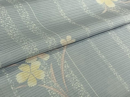 平和屋着物▽羽織　スリーシーズン　春夏秋　塵除け　絽　草花文　正絹　逸品　AABI9559jh
