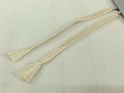 平和屋着物▽羽織　スリーシーズン　春夏秋　塵除け　絽　草花文　正絹　逸品　AABI9559jh