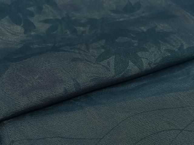 平和屋着物▽訪問着　無双　紗袷　紗×絽　手描き　流水花蝶文　正絹　逸品　AABI9560jh