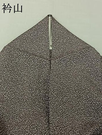 平和屋着物▽上質な小紋　単衣　草花文　正絹　逸品　AABI9572jh
