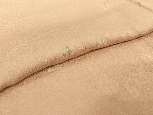 平和屋着物▽上質な小紋　単衣　萩文　正絹　逸品　AABI9589jh
