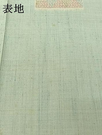 平和屋着物▽上質な紬　単衣　80亀甲　幾何学文様　正絹　逸品　AABI9595jh