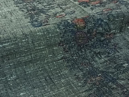 平和屋着物▽上質な紬　単衣　花間道　正絹　逸品　AABI9596jh