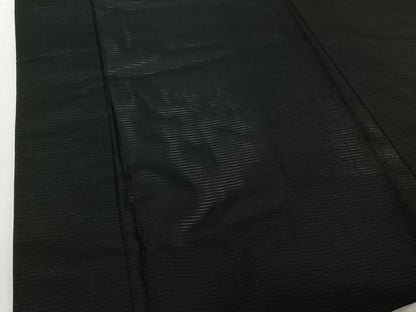 平和屋着物▽男性　羽織　黒紋付　絽　暗紅色　正絹　逸品　AABI9610jh