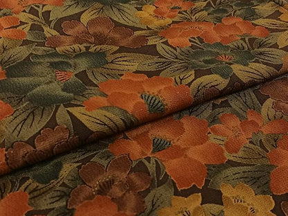 平和屋着物▽訪問着　単衣　草花文　金彩　正絹　逸品　AABI9614jh