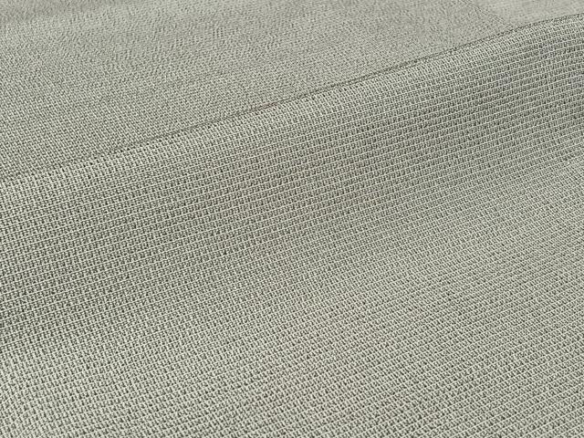 平和屋着物▽本塩沢　単衣　霞文　正絹　逸品　AABI9630jh