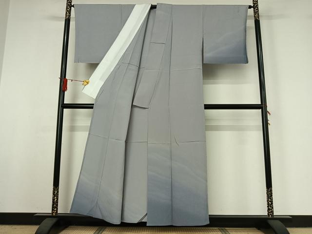 平和屋着物▽訪問着　単衣　霞文　暈し染め　正絹　逸品　未使用　AABI9636jh