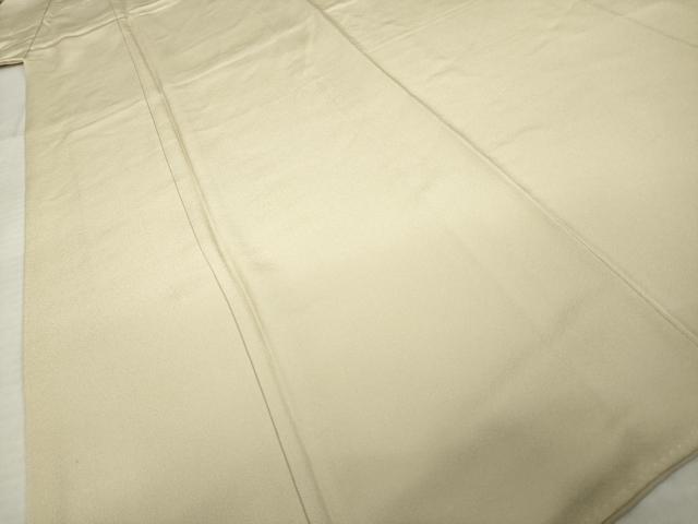 平和屋着物●上質な色無地　枯色　正絹　逸品　AABI9641ck
