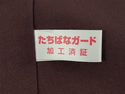 平和屋着物●上質な小紋　枝葉文　ほたる暈し　正絹　逸品　未使用　AABI9646ck