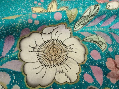 平和屋着物●豪華振袖　辻が花　暈し染め　銀通し地　正絹　逸品　AABI9647ck