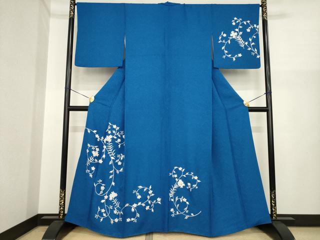 平和屋着物●訪問着　総刺繍　桐竹鳳凰　正絹　逸品　AABI9656ck