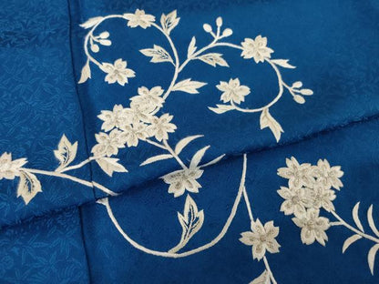 平和屋着物●訪問着　総刺繍　桐竹鳳凰　正絹　逸品　AABI9656ck