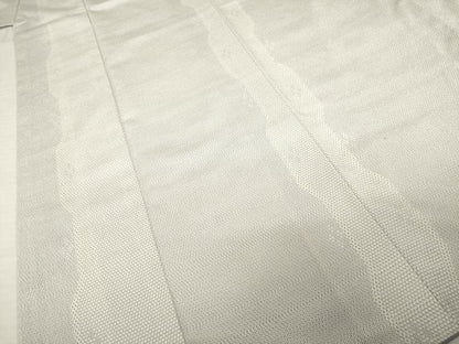 平和屋着物●本塩沢　110亀甲　よろけ花間道　正絹　逸品　AABI9660ck