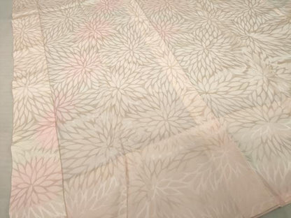 平和屋着物●振袖用長襦袢　無双仕立て　菊尽くし　暈し染め　正絹　逸品　AABI9663ck