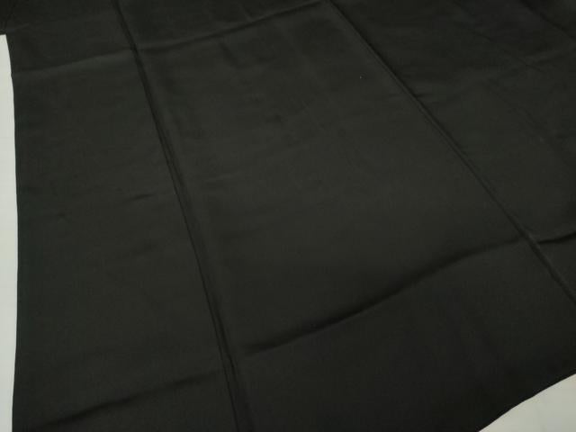 平和屋着物●男性　黒紋付　伊勢丹扱い　正絹　逸品　AABI9666ck