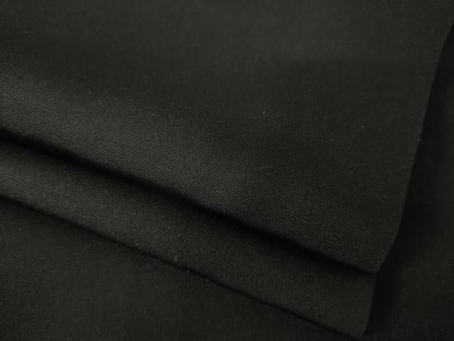 平和屋着物●男性　黒紋付　伊勢丹扱い　正絹　逸品　AABI9666ck