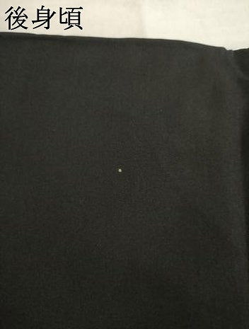 平和屋着物●男性　黒紋付　正絹　逸品　AABI9667ck