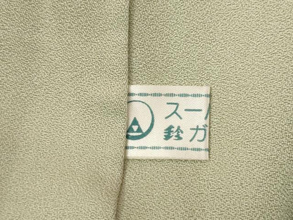 平和屋着物●訪問着　駒刺繍　絞り　辻が花　道長花文　暈し染め　金彩　鈴乃屋扱い　正絹　逸品　AABI9668ck
