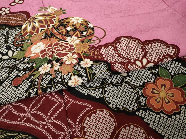 平和屋着物●豪華振袖　花毬文　金彩　仮絵羽　逸品　未使用　AABI9669ck