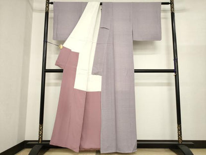 平和屋着物●江戸小紋　鮫小紋柄　正絹　逸品　AABI9671ck
