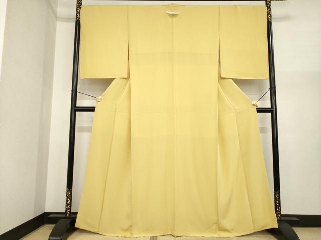 平和屋着物●上質な色無地　榛色　正絹　逸品　未使用　AABI9677ck