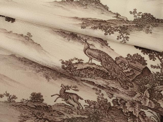 平和屋着物●訪問着　鳥獣文　正絹　逸品　AABI9681ck