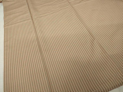 平和屋着物●お召　幾何学文様　正絹　逸品　AABI9682ck