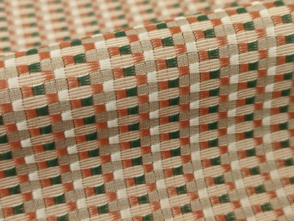 平和屋着物●お召　幾何学文様　正絹　逸品　AABI9682ck