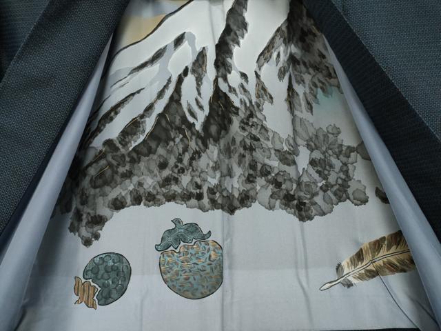 平和屋着物●男性　本場大島紬　アンサンブル・長襦袢(無双仕立て)セット　100亀甲　総詰め　正絹　逸品　AABI9690ck