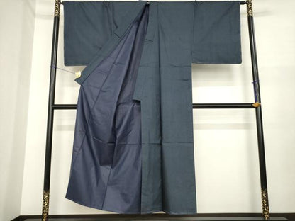 平和屋着物●男性　本場大島紬　アンサンブル・長襦袢(袷)セット　100亀甲　総詰め　正絹　逸品　AABI9692ck