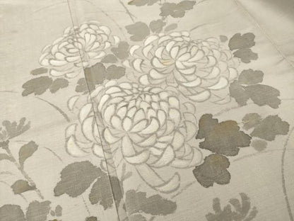 平和屋着物●訪問着　紬地　乱菊　正絹　逸品　AABI9700ck