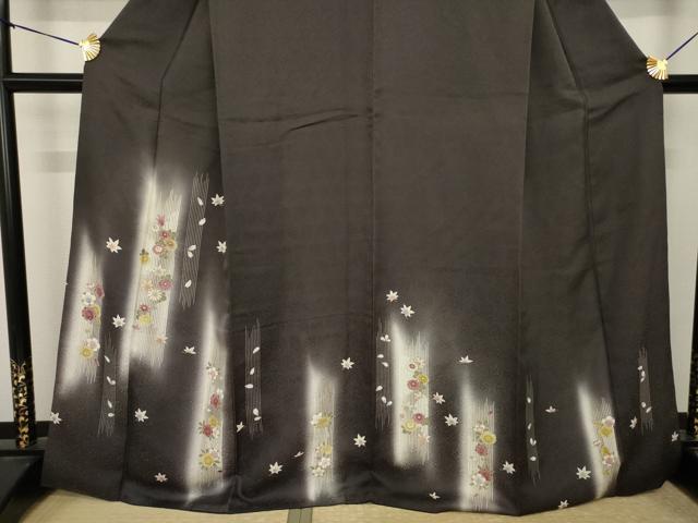 平和屋着物●訪問着　短冊花文　暈し染め　金彩　正絹　逸品　AABI9701ck