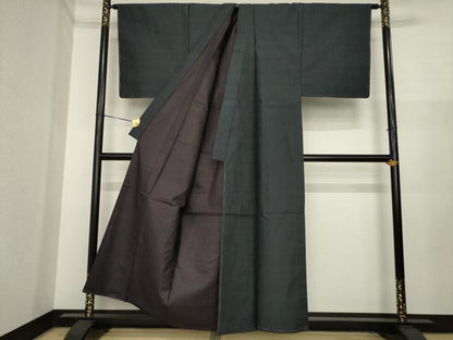 平和屋着物●男性　本場大島紬　アンサンブル　80亀甲　総詰め　正絹　逸品　AABI9711ck